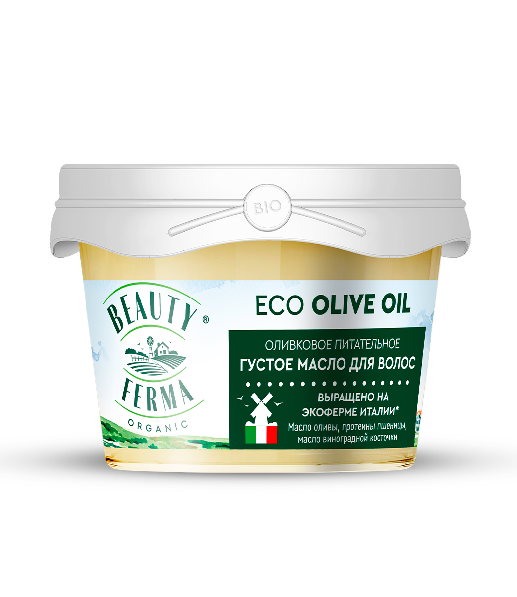 картинка Beauty Ferma густое масло для волос Оливковое питательное