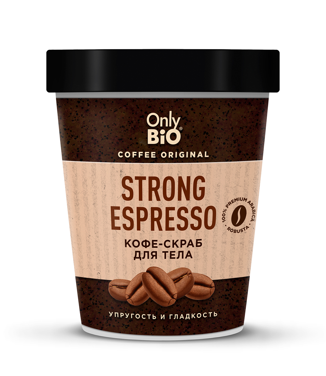 картинка Only Bio Coffee Original кофе-скраб для тела Strong Espresso
