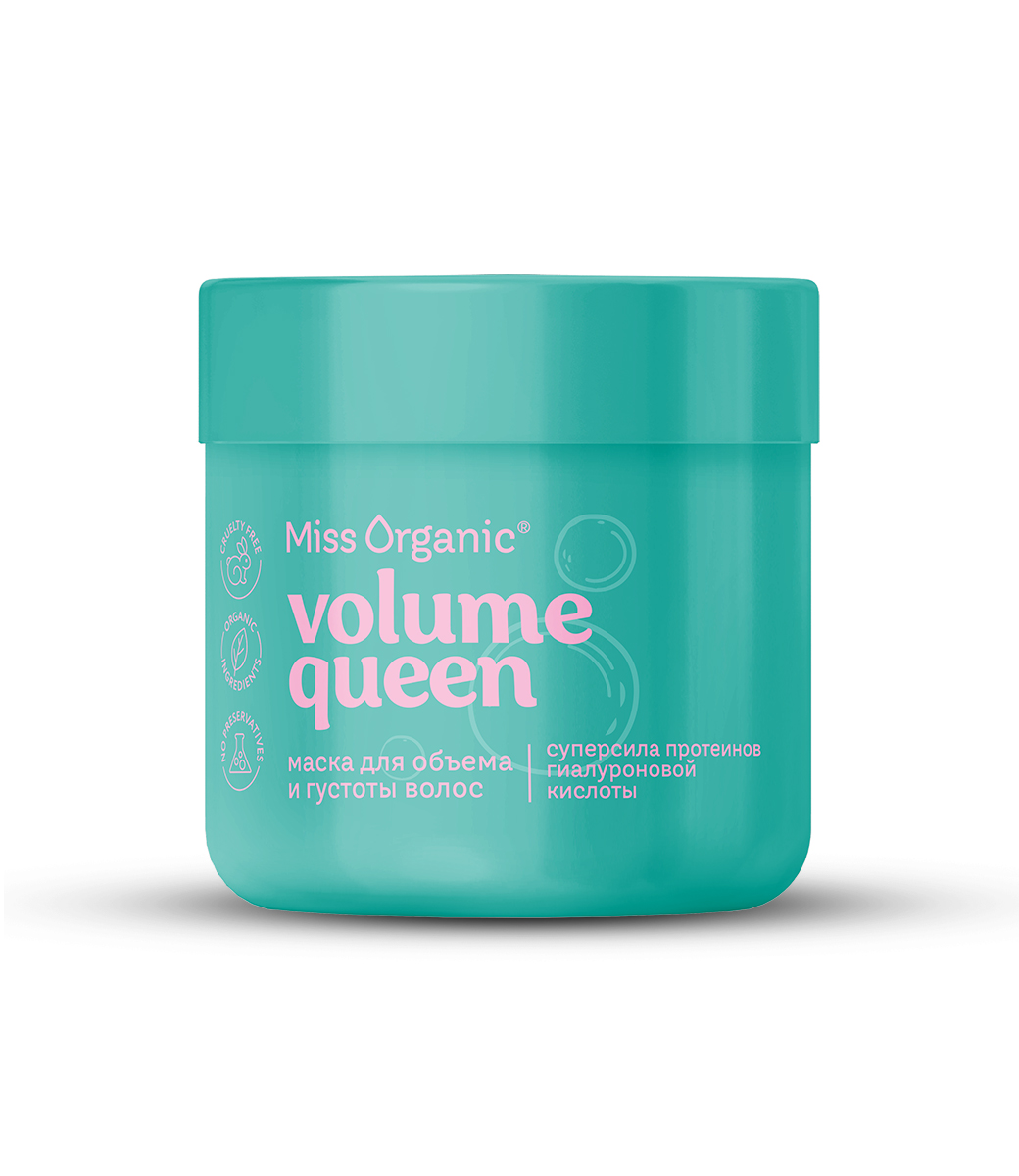 картинка Miss Organic маска для объема и густоты волос Volume queen