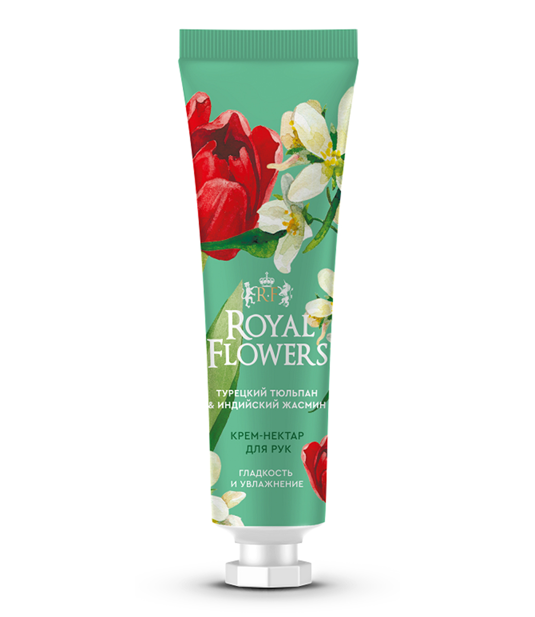 картинка Royal Flowers крем-нектар для рук Гладкость и увлажнение