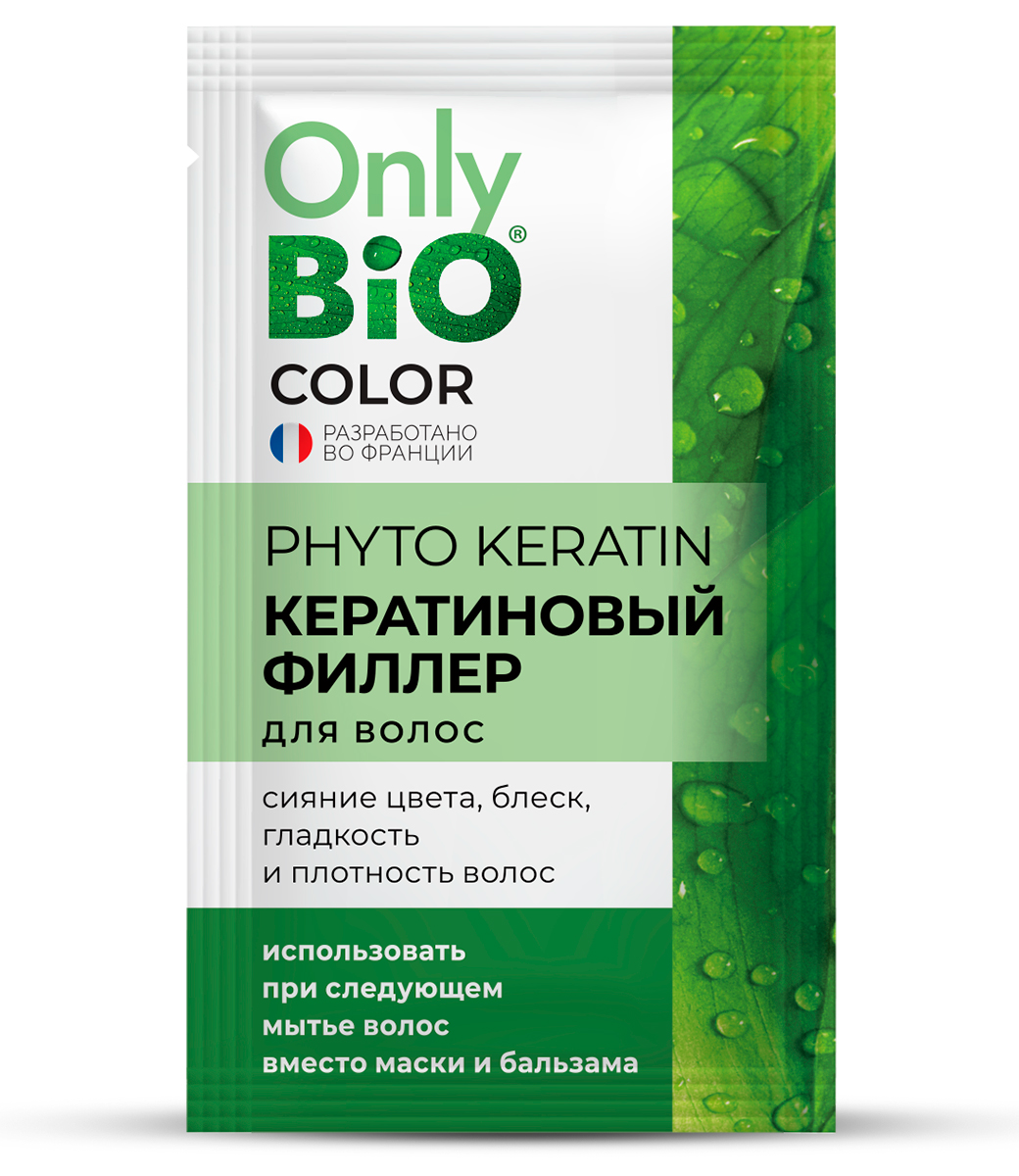 картинка Only Bio Стойкая крем-краска для волос Кератиновая, тон 3.0 Темный каштан