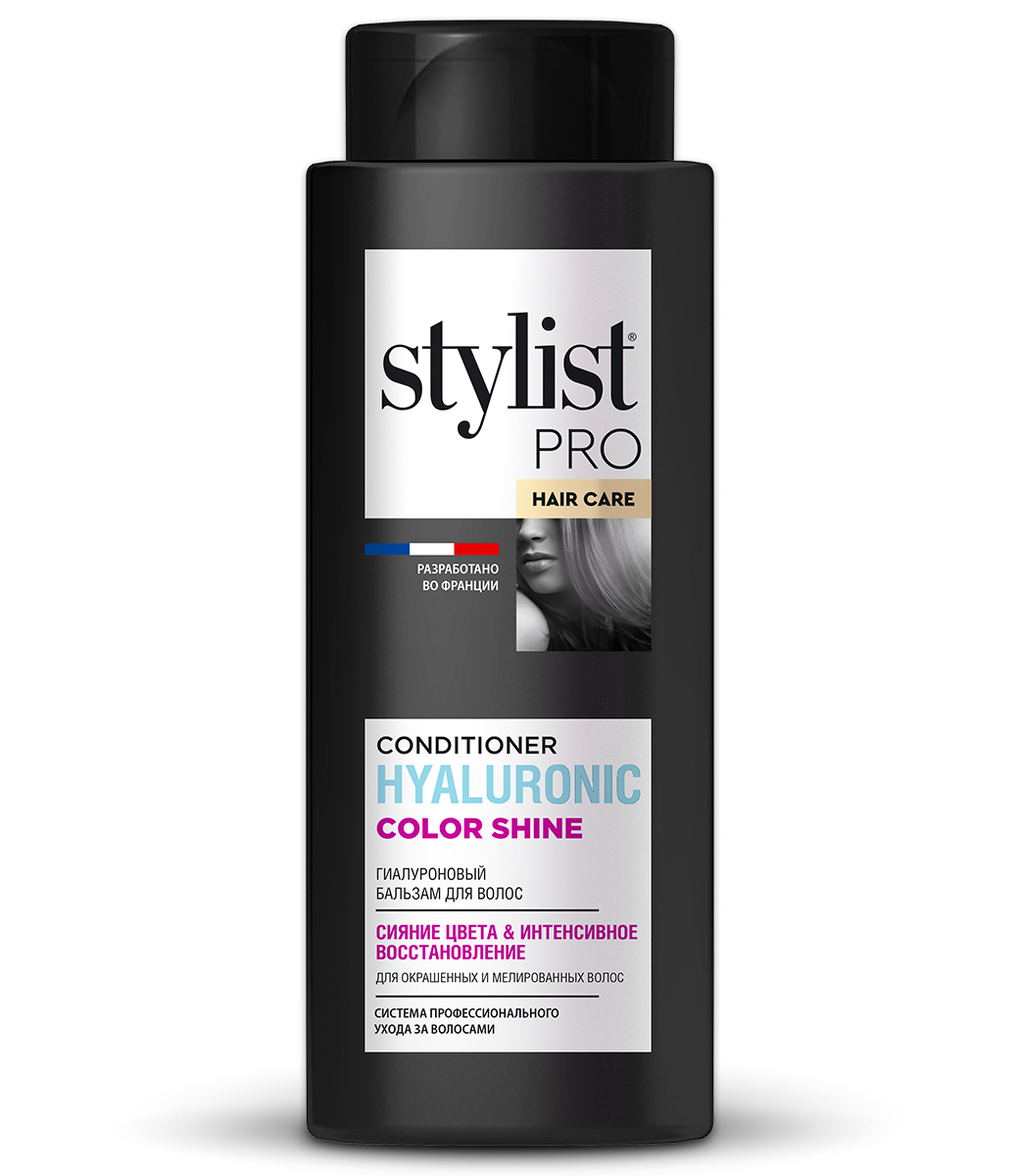 картинка Stylist Pro Hair Care Гиалуроновый бальзам для волос Cияние цвета & интенсивное восстановление
