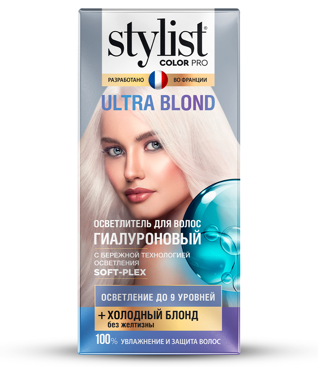 картинка Stylist Color Pro Осветлитель для волос Гиалуроновый, Ultra Blond