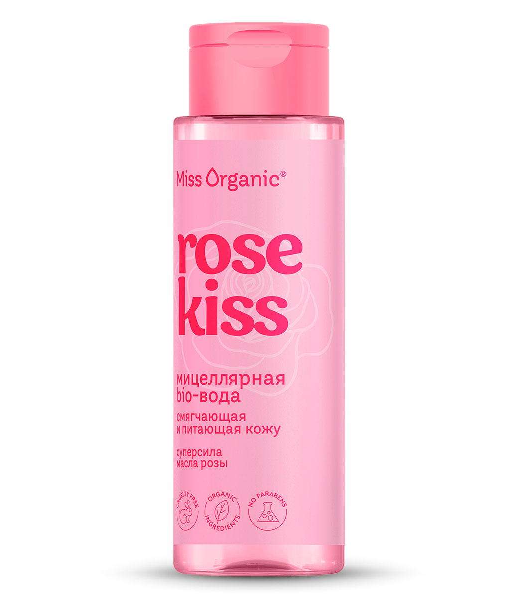 картинка Miss Organic мицеллярная bio-вода смягчающая и питающая кожу Rose kiss