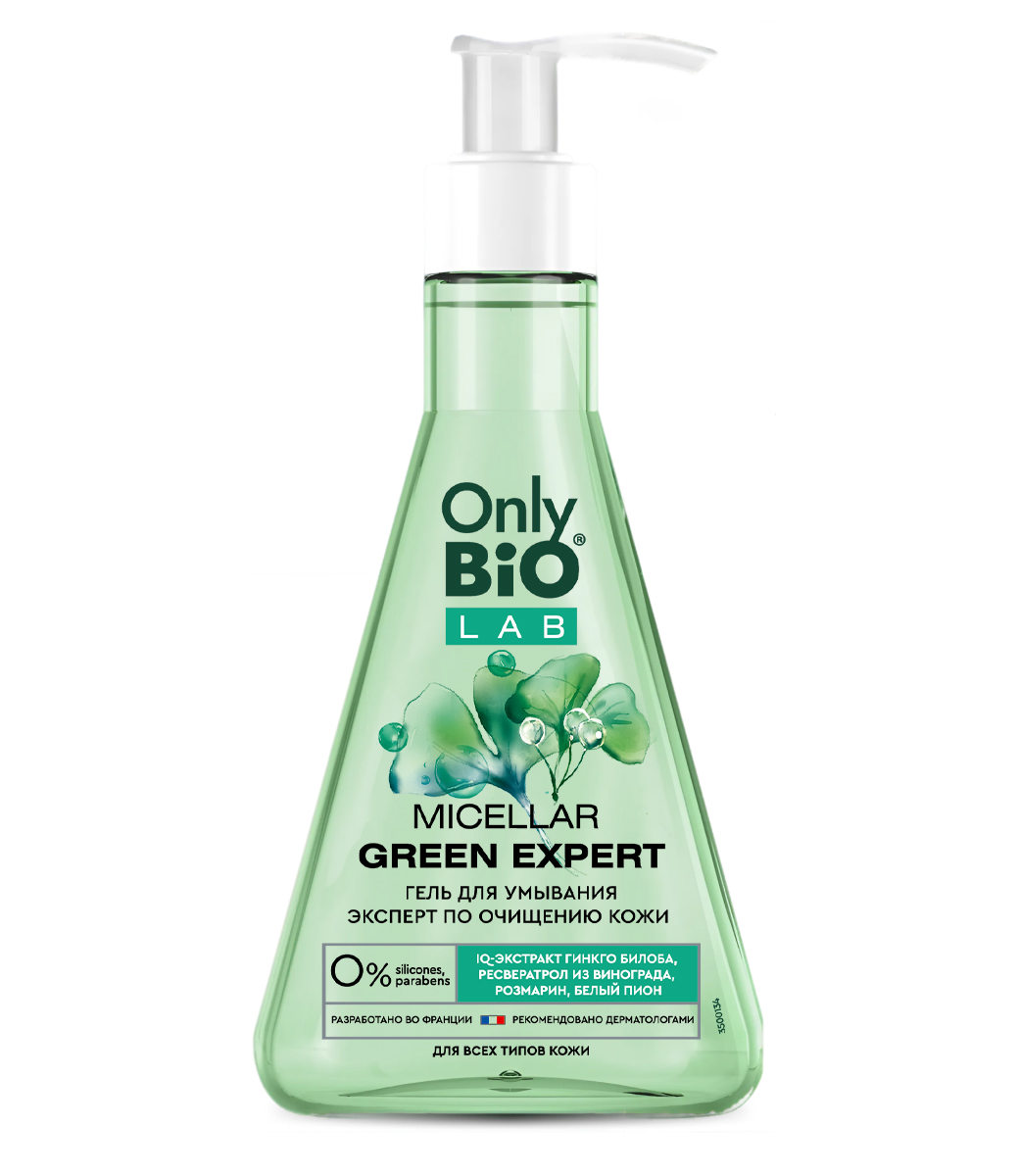 картинка Only Bio Lab Гель для умывания Эксперт по очищению кожи Micellar Green Expert