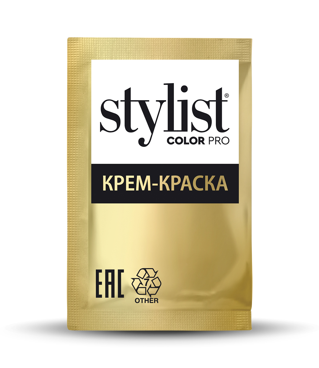 картинка Stylist Color Pro Ламинирующая крем-краска для бровей и ресниц Кератиновая, тон Коричневый