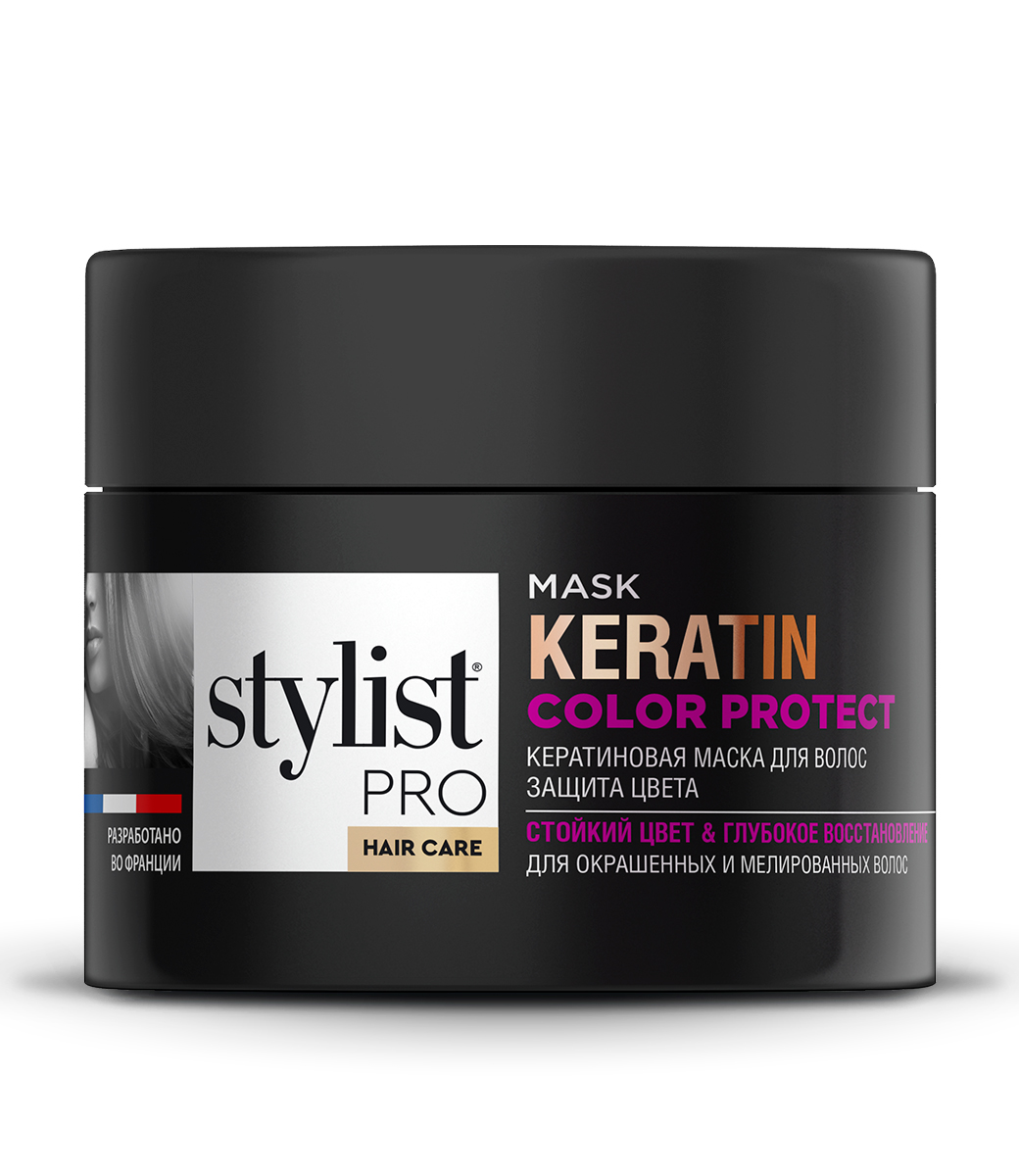 картинка Stylist Pro Hair Care Кератиновая маска для волос Защита цвета