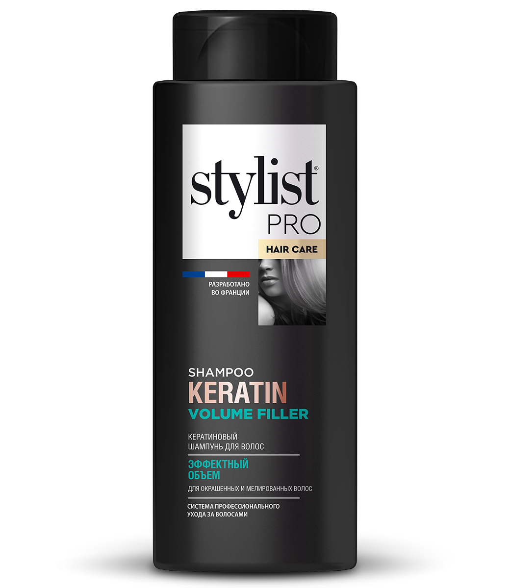 картинка Stylist Pro Hair Care Кератиновый шампунь для волос Эффектный объем